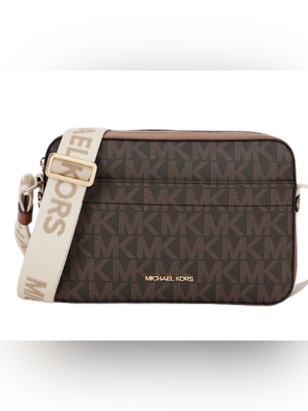 NWT MK Michael Kors Jet Set Signature Logo Crossbody Bag